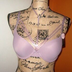 Youmita Toadstool Caged Plunge 38C Push Up Bra NWT